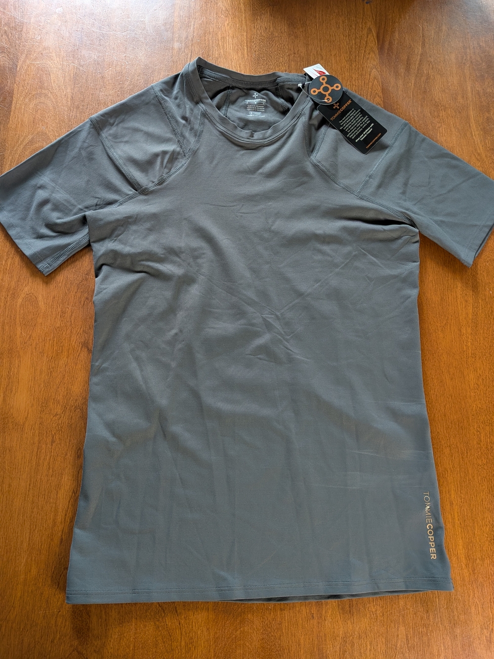 Tommie Copper Men's Shoulder Centric Support Shirt Large Grey